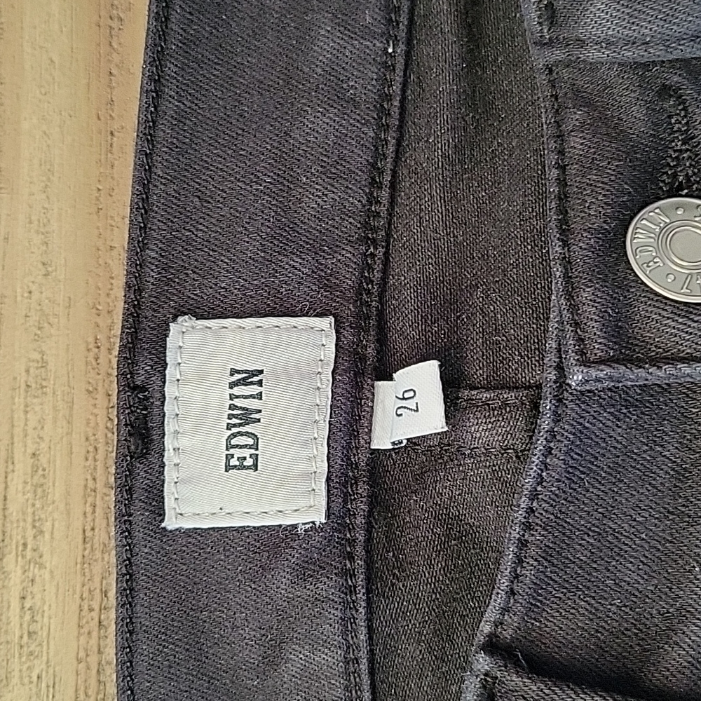 Edwin, Sz 26, Black Jeans